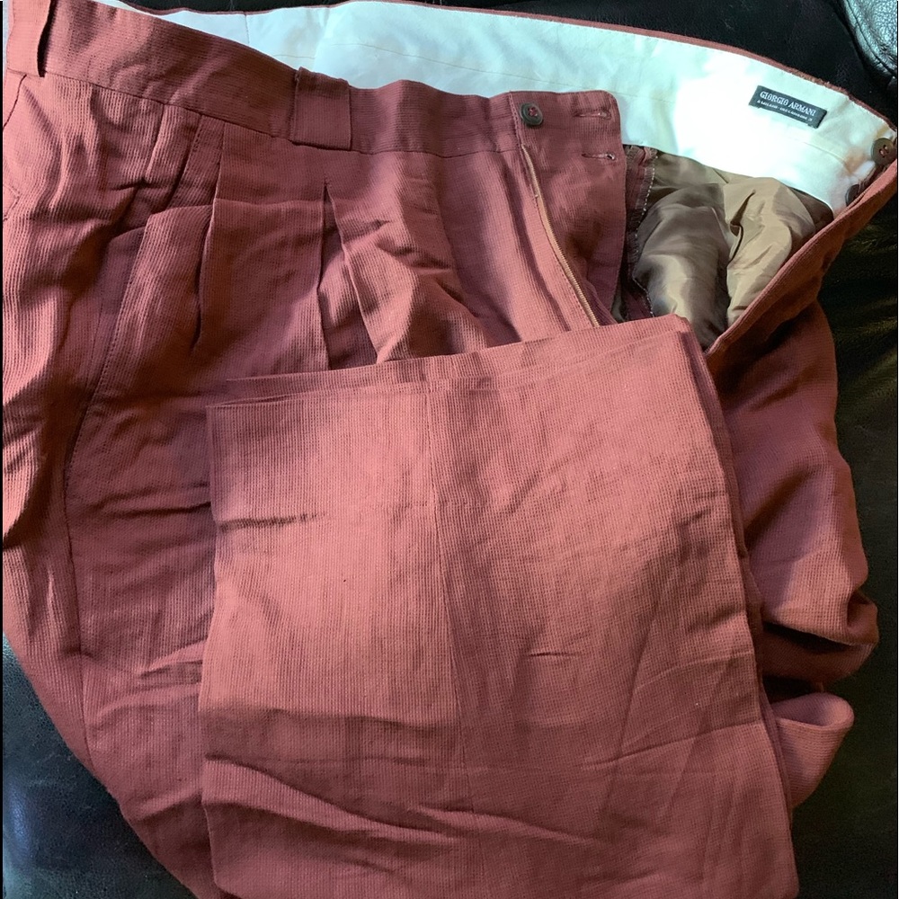 Armani Black Label Linen/Rayon 34x31 Pants